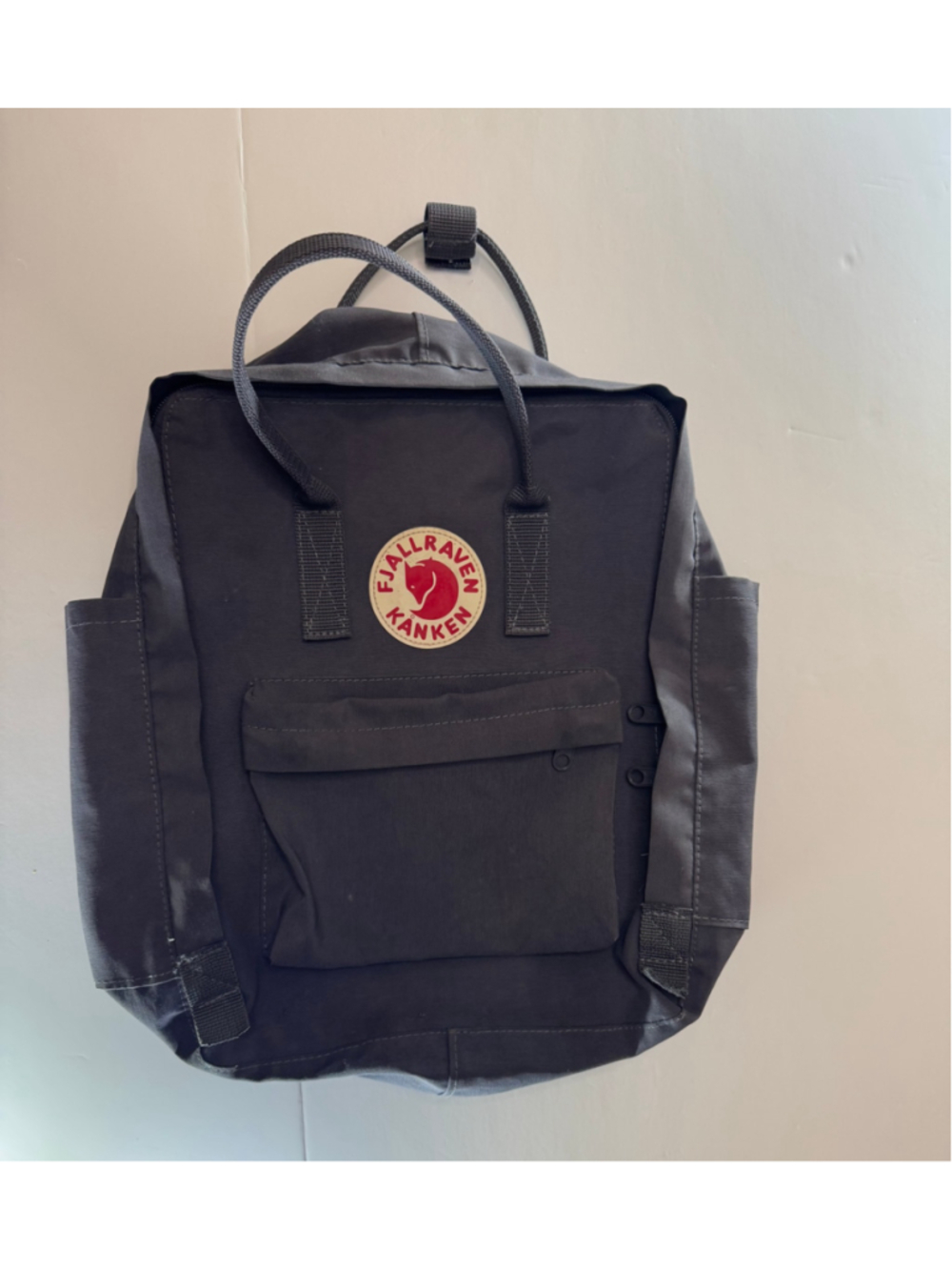 Women's Fjallraven Kanken Backpack One Size Grey and Red
